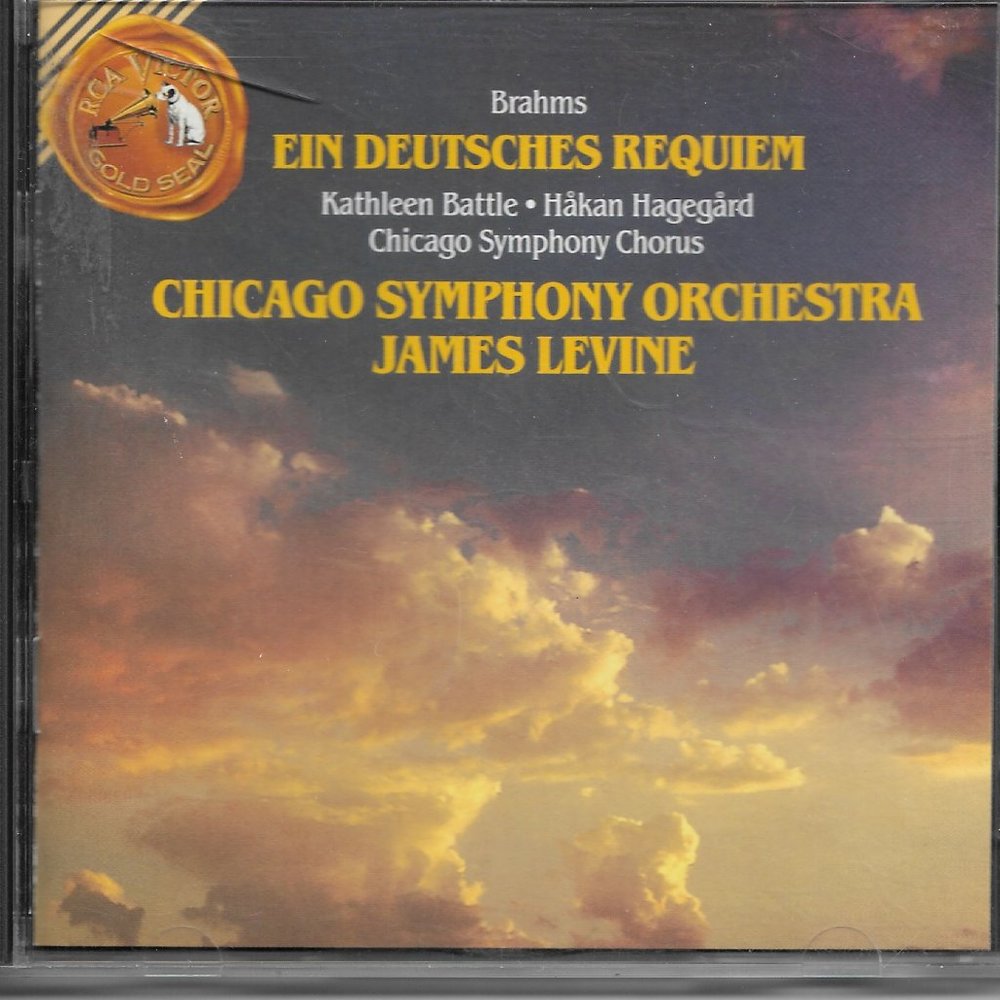 Johannes Brahms: Ein Deutsches Requiem, Op. 45 (CD, Nov-1992, RCA) James Levine